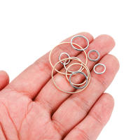 Anillos Redondos Metálicos Cerrados Para Pendientes DIY 20-50pcs/lot 8-40mm Accesorios De Joyería Findings Para Creación De Collares - details 6