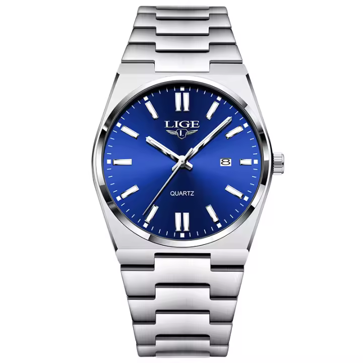 Reloj De Pulsera LIGE 2024 Para Hombre Lujo Casual Moda Cuarzo Resistente Al Agua 30M Luminoso Fecha Business Reloj Hombre - 1