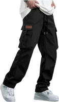 Pantalones De Trabajo Rectos Y Sueltos Para Hombre Estilo Americano Primavera Otoño Pantalones Amplios De Pierna Cierre Elástico - details 5