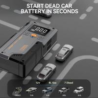 1PC Arrancador de Coche Portátil Multifunctional sin Varillas, Bomba de Aire de Emergencia with Inflador para Neumáticos, Compresor de Aire para Inflado Fácil y Linterior LED with Luz de Emergencia - details 3