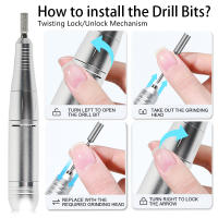 Máquina De Uñas Eléctrica Recargable 45000 RPM Con Conjunto De Corte Y Archos Kit De Archos De Uñas Portátil Para Salon De Uñas - details 12
