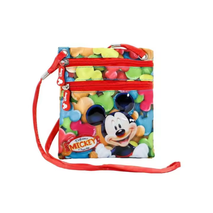 Mickey Mouse Delicious-Bolso Bandolera Action Mini Vertical, Rojo - 1