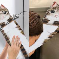 Divertidos Gatos Toalla de Mano-Decoración Gato Toalla Colgantes para Baño Trapos de Cocina-Animal Absorbente suave Toallas-regalos Graciosos Para Originales Mujer Amantes de Los Gatos-Atigrado - details 3