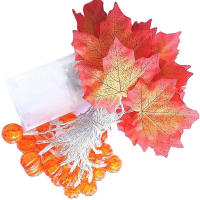 Cadena De Luces LED Para Halloween Calabaza Maple Farolillos Fairy Decoración De Fiesta Para Jardín Dormitorio Sala De Estar - details 0