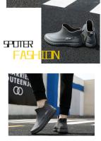 Botas De Lluvia Térmicas Para Hombre Con Peluche Antideslizantes Impermeables De Bajo Talle Para Cocina Lavado De Coche Pesca - details 17