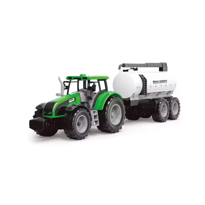 Tractor juguetes con remolque deposito de agua plástico edad +3 años TRA339 - 1
