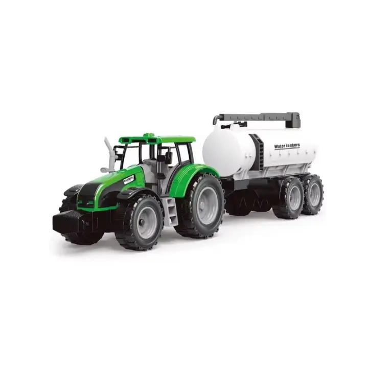 Tractor juguetes con remolque deposito de agua plástico edad +3 años TRA339 - 1