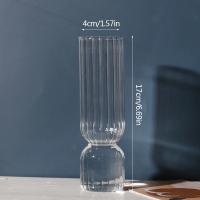 Vaso De Cristal Transparente Con Rayas Para Flores Y Planta Pot De Cultivo En Agua Decoración De Mesa Para Bodas Y Fiestas - details 12