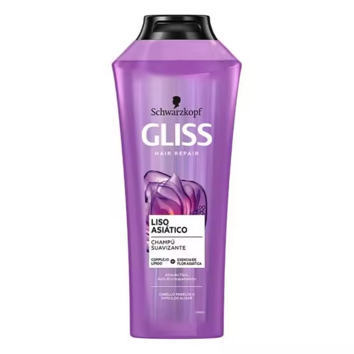 Champú Gliss Liso Asiático Schwarzkopf (370ml) - 1