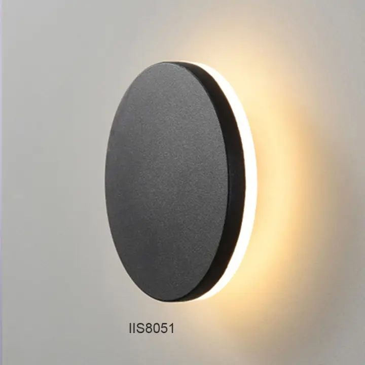 Lámpara De Pared LED Moderna IP65 Impermeable Para Exterior Aluminio Redondo Y Cuadrado Luz Para Jardín Porche 96V 220V Sconce Luminaire - 1