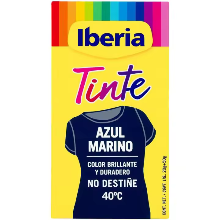 Iberia - Tinte Azul Marino para ropa, 40°C - 1