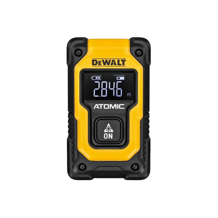 DeWalt DW055PL-XJ - Medidor de distancias Pocket, Mide hasta 16 m, Carga USB, Negro/Amarillo - 1