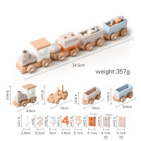 Juguete Educativo Montessori De Madera Para Bebés: Tren De Pilastras Para El Aprendizaje Temprano Y Fotografía Regalo De Cumpleaños Para Recién Nacidos - details 2