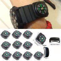 10pcs Mini Compas En Pulsera Portátil Desmontable Para Camping Y Senderismo Herramienta De Navegación De Sobrevivencia Emergencia Resistente Al Agua Y Choques - details 4