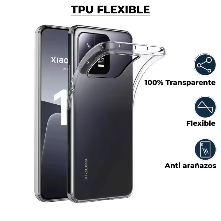 Funda Transparente de TPU para Xiaomi Redmi 13C 9 9A 9C 9T Poco M3 A1 Note 7 8 8T 10 10S M5S 11 11S 12 12X 12S 13 Mi 11 11T 12T M4 F3 F4 X4 X5 X6 C65 Pro 4G 5G Plus Lite Protección Completa con Ajuste Perfecto, Diseño Ultra Delgado y Flexible Antirayones - 1