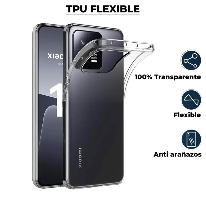 Funda Transparente de TPU para Xiaomi Redmi 13C 9 9A 9C 9T Poco M3 A1 Note 7 8 8T 10 10S M5S 11 11S 12 12X 12S 13 Mi 11 11T 12T M4 F3 F4 X4 X5 X6 C65 Pro 4G 5G Plus Lite Protección Completa con Ajuste Perfecto, Diseño Ultra Delgado y Flexible Antirayones - 1
