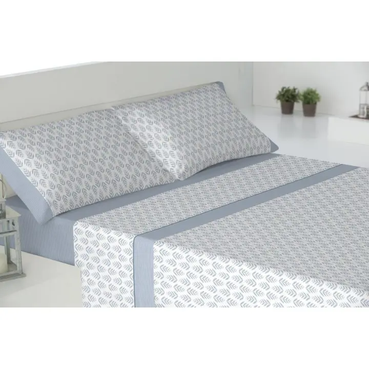 Sábanas verano cama 180cm - Suaves y Económicas de Microfibra Anti-perli - Eurhria en Azul (Artículo Rotativo) - 1