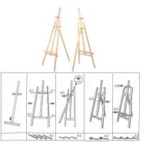 Caballete de Madera para Pintar,Eventos,Bodas de Pino Natural, Altura, Soporte de Lienzos, Cuadros y Fotografías, Regulable y Plegable, Manualidades Niños - details 6