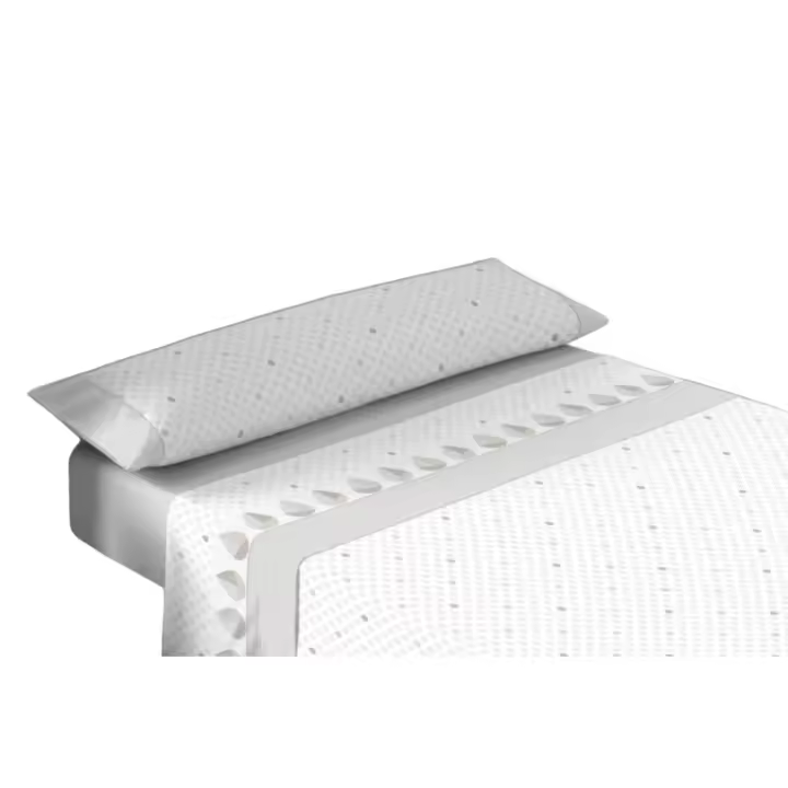 Donegal Collections - Juego de Sábanas Tres Piezas Óvalo Gris para Cama de 90 - 1