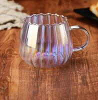Taza De Café De Vidrio Borosilicato De 400ml Con Patrón Creativo Para Desayuno Leche Agua Caliente Para Oficina Y Hogar - details 0