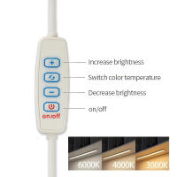 Iluminación LED Para Gabinete 1PC USB Plug Dimmable 3 Cambios De Color Luz Nocturna Magnética Para Cocina Dormitorio - details 4