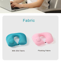 Almohada De Cuello Inflable Para Camping Y Viajes U-Cuadrado Portátil Y Plegable Para Coche Y Avión Almohada De Cuello Con Anillo Inflable - details 1