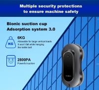 LIECTROUX YW810 Limpiacristales Control Remoto Robot, Rociador de Agua de 2 Vías, Fregado en Seco y Húmedo, Ruta de IA, 2800pa Succión Electrico Navegación Inteligente Maquina con App y Mando, Múltiples Formas de Protección de Seguridad, Negro - details 27