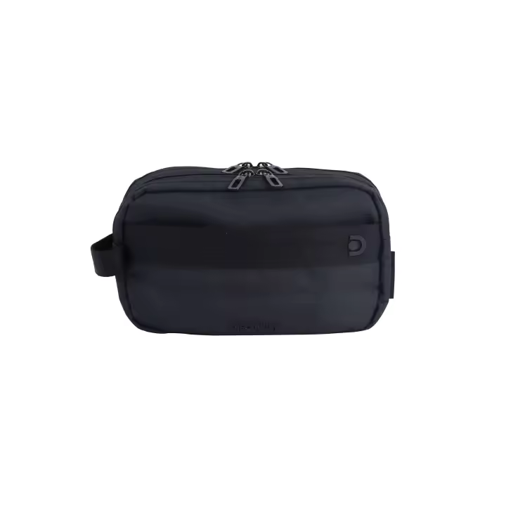 Bolsa de Aseo Neceser DISCOVERY Downtown en color negro Recycled Pet 3.5L 25x15x9 cm - 1