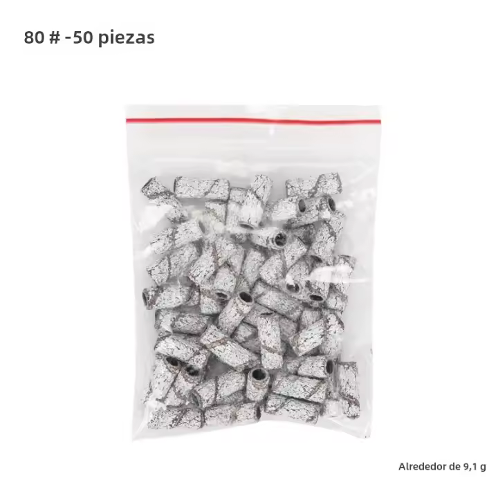 Mini Puntas De Uñas Zebra Para Mandril 3.1mm 80/120/180/240 Grueso Bricolaje Herramientas De Pulido Para Manicura Y Pedicura - 1