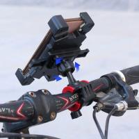 Automatic Mobile Phone Holder for Bicycle, Electric Scooter, Moped, Motorcycle 4.7-6.8" black - details 4
