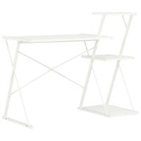 vidaXL Escritorio con estantería 116x50x93 cm en color Negro/Negro y marrón/blanco y roble y más | estructura resistente ideal para salón dormitorio o estudio - details 3