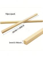 10Pcs Palos De Madera No Terminados Cuadrados Para Manualidades Decoración Del Hogar Accesorios De Artesanía DIY - details 2