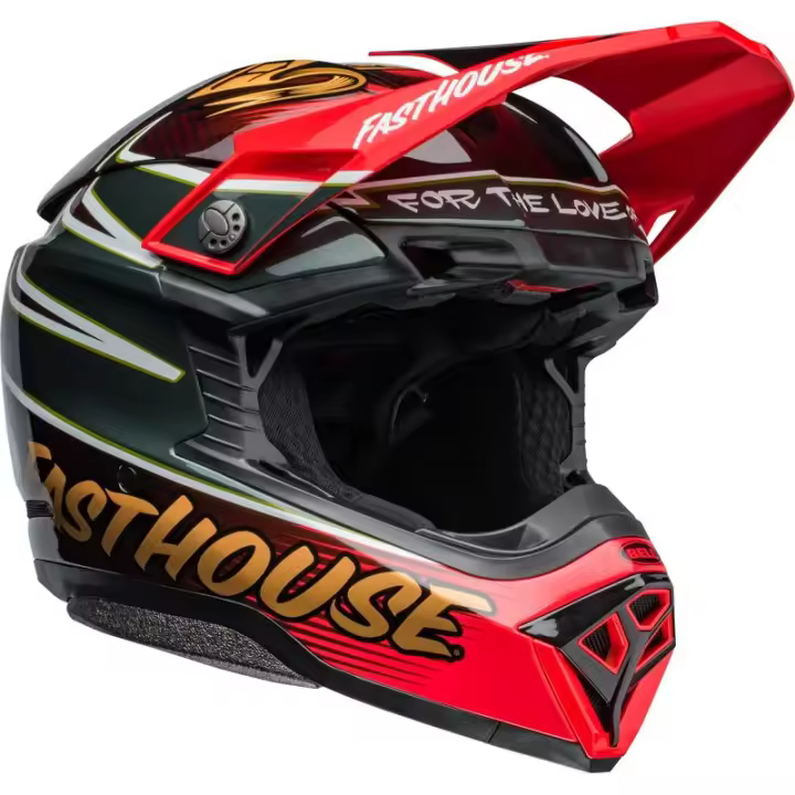 Casco BELL Moto-10 Spherical - Fasthouse DITD 24 Gloss Red/Gold TALLA S - 1