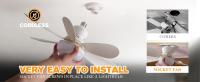 Ventilador De Techo Moderno IRALAN Con Luz Y Control Remoto Bombilla LED E27 Para Sala De Estar Dormitorio Cocina Uso Doméstico - details 1