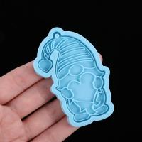 Molde De Epoxy Resina Para Elfos De Jardín Navideños Muñecos Sin Cara Para Colgantes Y Llaveros Herramienta De Artesanía DIY Color Azul - details 7