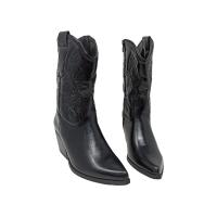 EVA ZORTEON - Nueva Colección! Botín cowboy, de polipiel bordado, de tacón grueso, estable,  con cremallera, Marca TULIPANO. - details 18