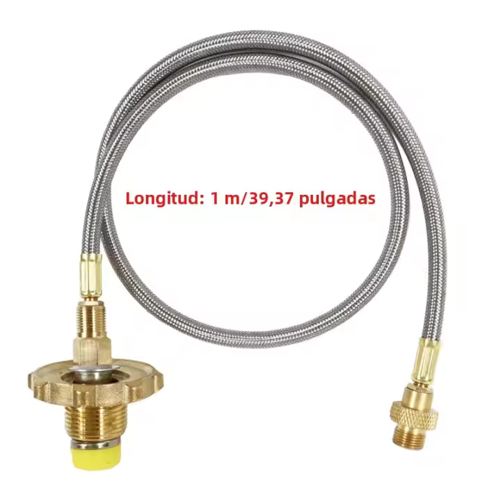 Adaptador De Tanque De Propano Para Estufa De Gas Al Aire Libre Línea De Conexión Para Camping Quemador Adaptador De Camión De Gas LPG Tubo De Conexión - 1