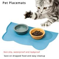 Alfombrilla De Alimento Para Perros De Silicona Antideslizante Accesorios Para Comer Y Beber Para Mascotas Tamaño 46x24cm Colores Gris/Azul/Rosa - details 0