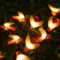 Luces De Cadena Solares De Abeja Lindas Para Decoración De Navidad Boda Fiesta Cumpleaños Exterior 100/50/20 LEDs Faeirys - details 11