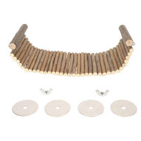 Juguete De Madera Para Animales Pequeños Puente De Escalera Interesante Para Chinchillas Y Hamsters Brindando Diversion Y Ejercicio - details 7