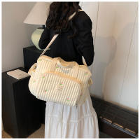 Bolso Grande Para Mamá Organizador De Bebé Maternidad Bolsa De Diaper Bordada Para Mujer Cruzable Hombro Viaje Al Hospital - details 14