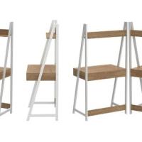 XOCOTŌ® Mesa Escritorio 'Gabriella' 74x48x146.5cm - Mesa de oficina en Madera Roble, Modelo Claro, Nórdico, Muebles de oficina, despacho - ESCRITORIOS XOCOTŌ® - details 5