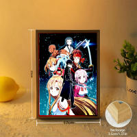 Figura De Anime Sword Art Online Kirito Lámpara LED De Pintura Luz De Fotografía Decoración Para Dormitorio Regalo De Cumpleaños Luz Nocturna De Mesa - details 3