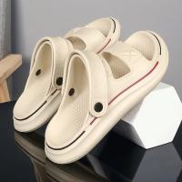 Sandalias De Verano Para Hombre EVA Suave Plataforma Unisex Zapatillas Casuales Para Playa Zapatos Interiores Y Exteriores Sandalias De Tobillo Cierre Hook & Loop Talla Verdadera - details 6