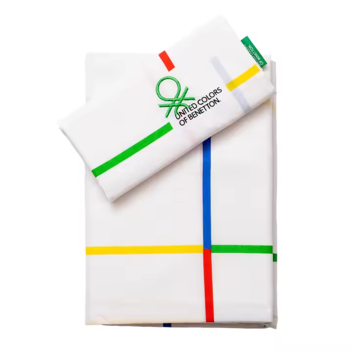 United Colors Of Benetton - Juego de Cama 3 Piezas Rainbow Benetton 70% Algodón + 30% Poliéster - 1