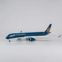 Modelo De Avión Airbus A350 Vietnam Airlines a Escala 1/142 De 47CM Con Luces Y Ruedas Material De Resina Colección De Regalos Para Hombres Y Mujeres Adultos - details 6