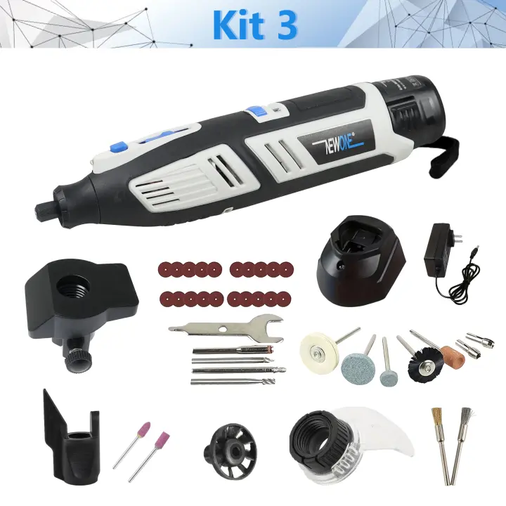Kit De Molinillo Eléctrico 12V Para Trabajos De Madera Grabado Pulido Herramienta De Bricolaje Para Polvo De Arena Y Perforación - 1