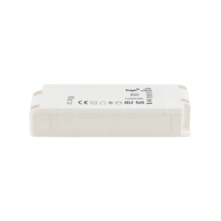 LEDKIA LIGHTING - Driver Regulable WiFi | Control por App y Voz | Sin Parpadeo | Multi-Tensión 25-42V 1000mA | Compatible con Alexa y Google, 40 W, 30 mm x 140 mm x 46 mm - 1