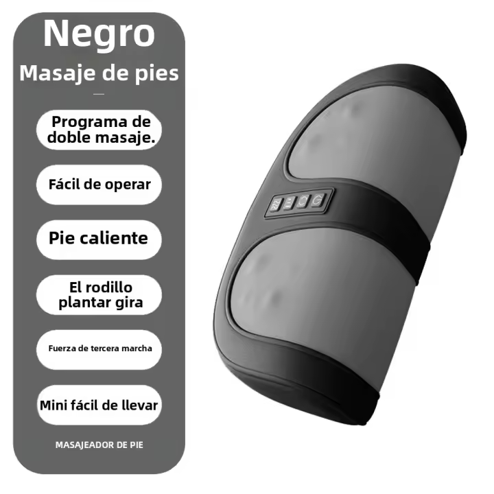 Masajeador De Pies Eléctrico Con Compresión Caliente Y Función De Rotación Integrada Para Alivio Del Calcagno Y Tendinitis - 1