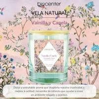 BIOCENTER Vela natural de cera de soja - VAINILLA Y CANELA - 200 g - details 0